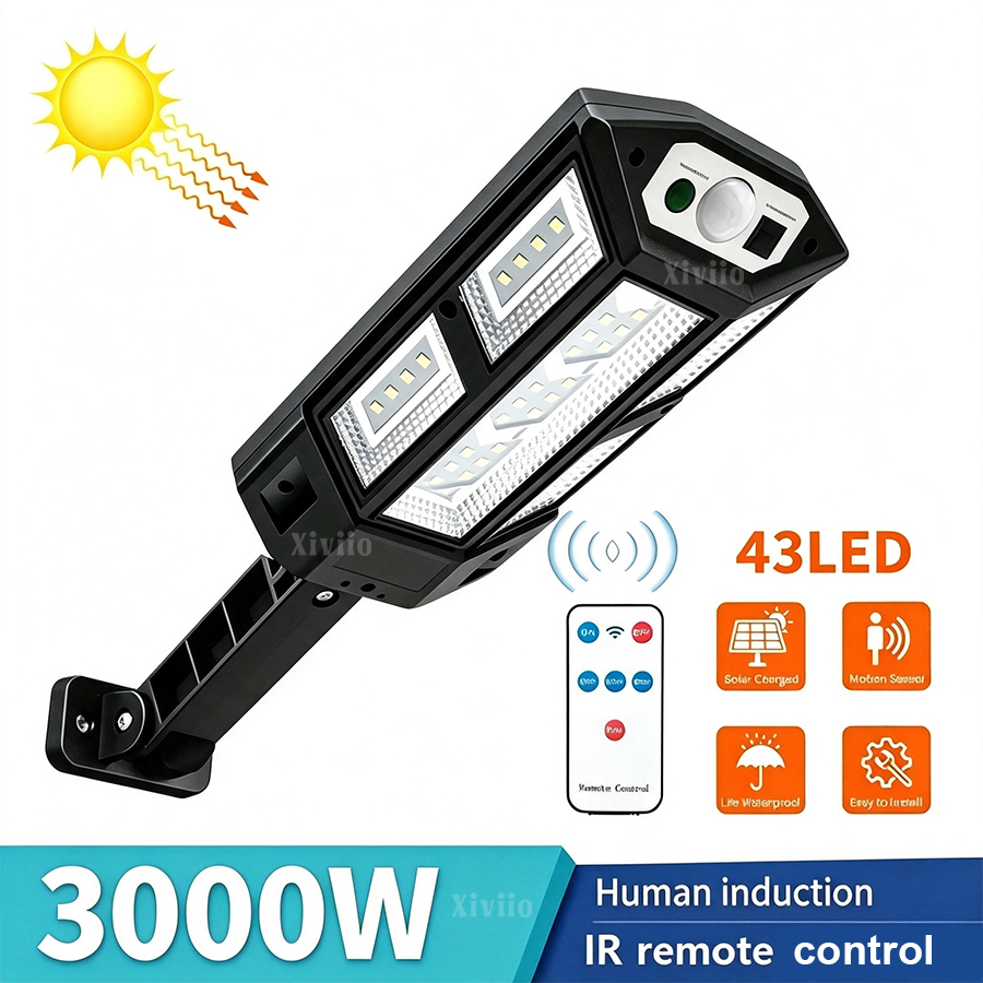 Balance Beam Outdoor - 3000W Solar Street Lights Outdoor Waterproof