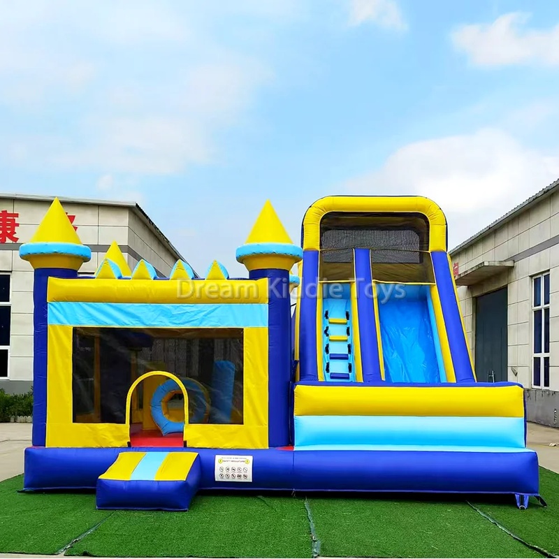 Kids Outdoor Wendy House - Outdoor Inflatable Trampoline Bounce House with