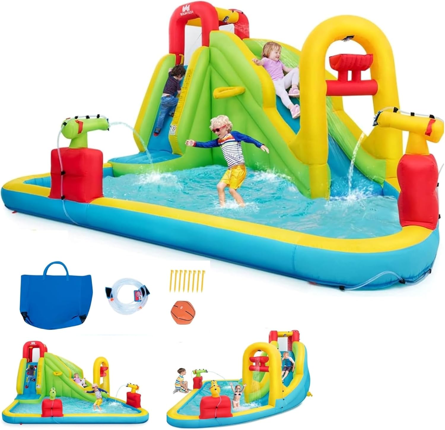 Kids Outdoor Fun - Mega Inflatable Water Park Bouncy Castle