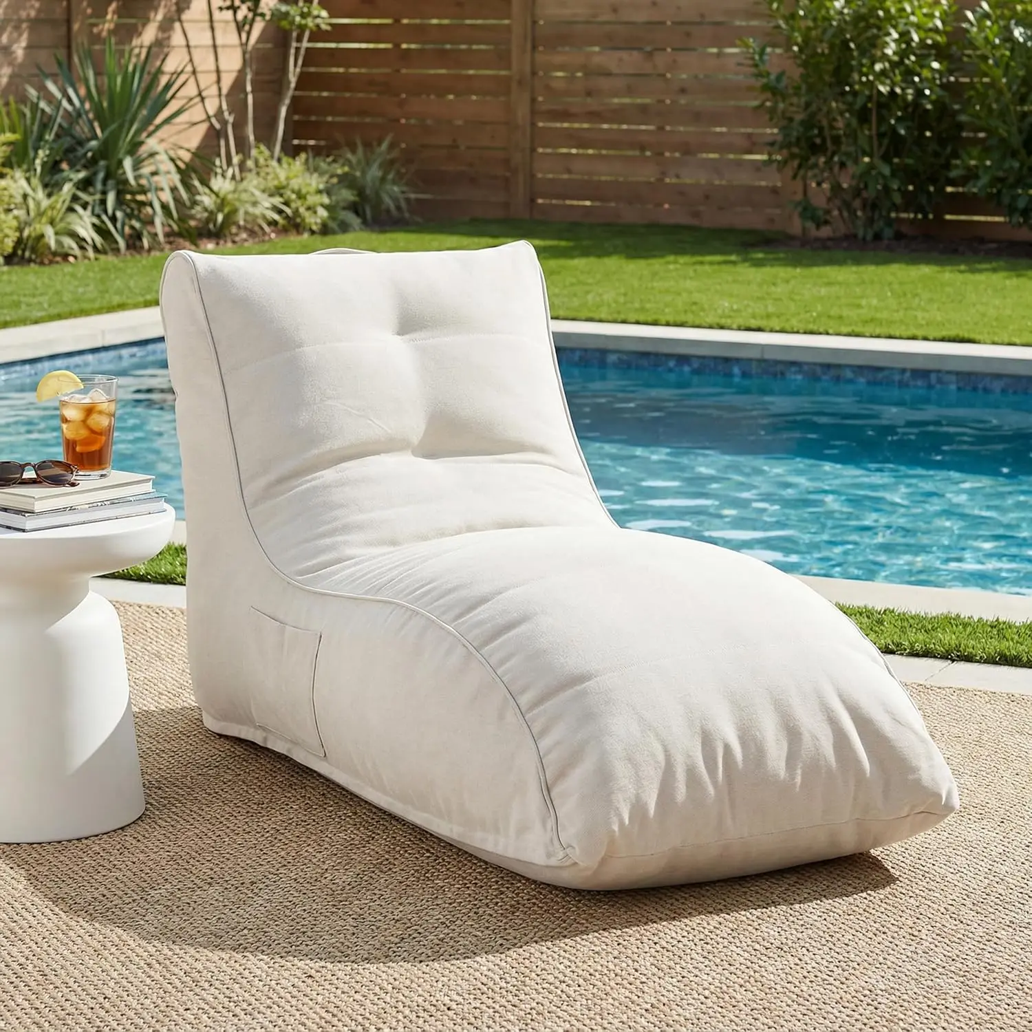 Kids Outdoor Loungers - Ethel Outdoor Bean Bag Chair, Fabric