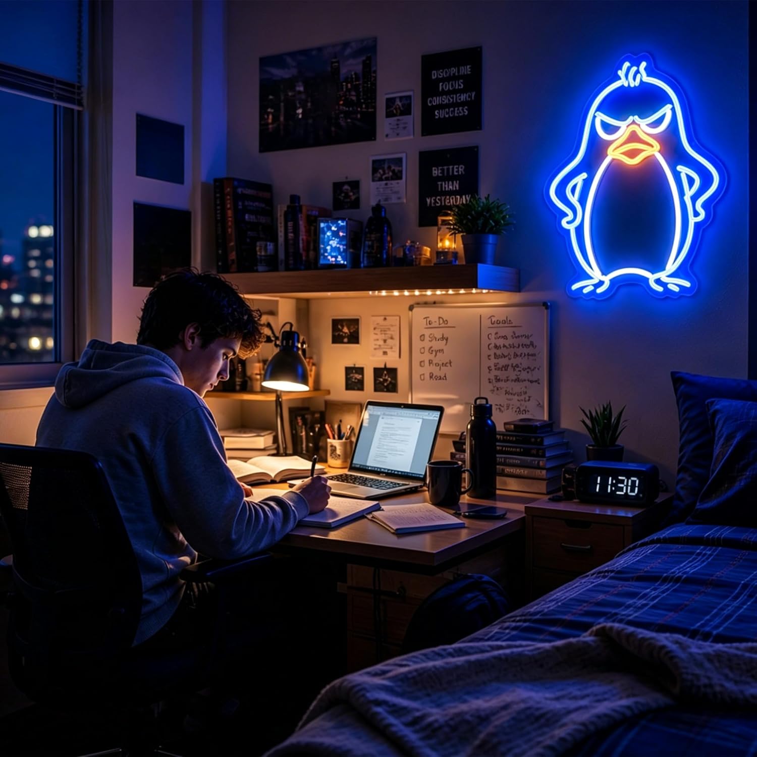 Penguin Neon Sign USB Powered  - Kids Outdoor Zoo review and price