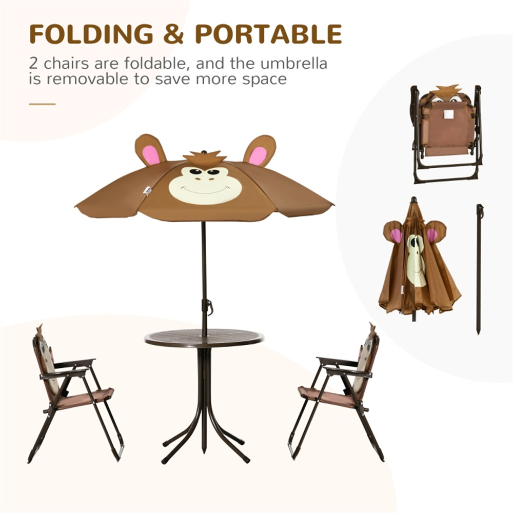 Cute Monkey Kids Patio Table C - Kids Outdoor Dining Set review and price