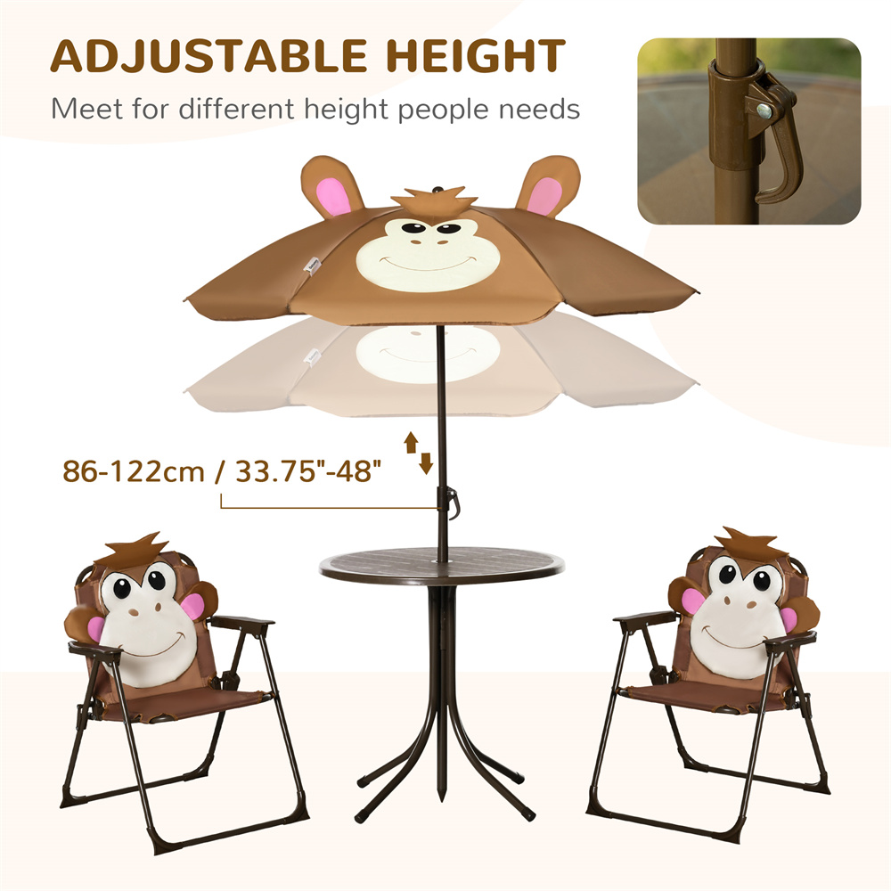 Cute Monkey Kids Patio Table C - Kids Outdoor Dining Set review and price