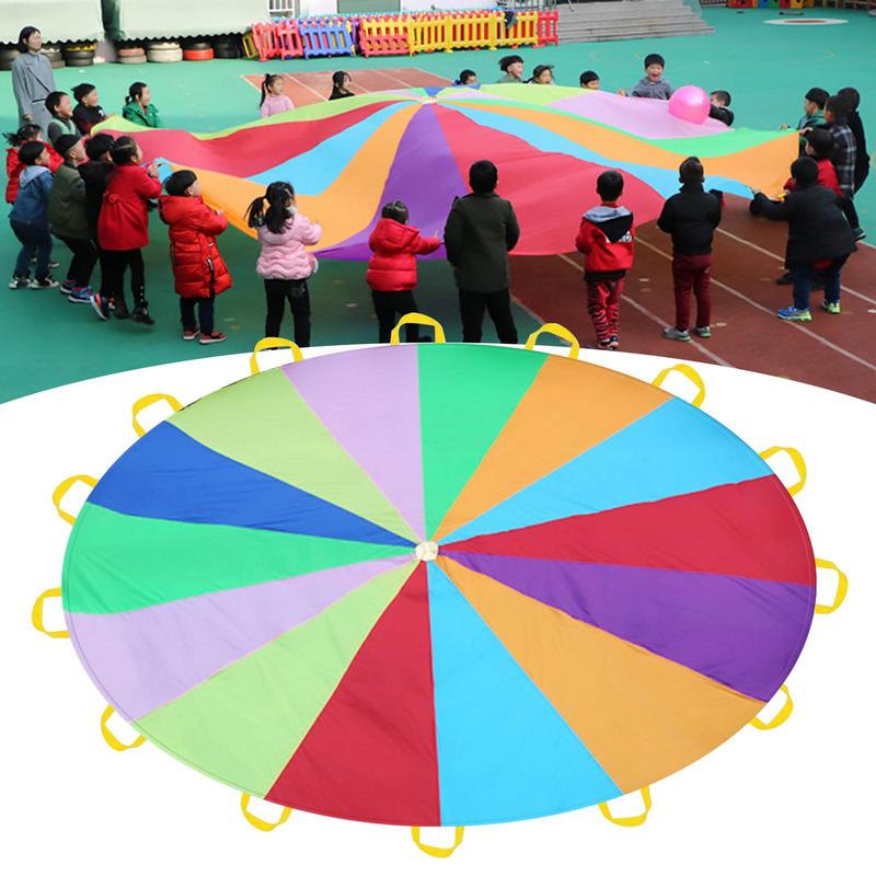 Rainbow Parachute For Kids Spo - Kids Outdoor Umbrella review and price