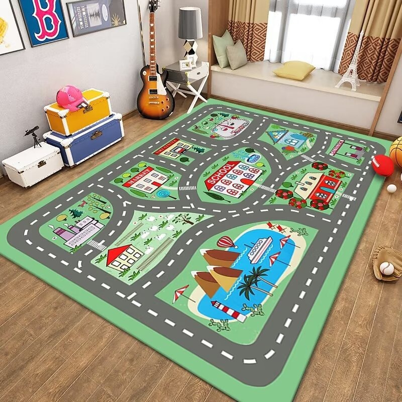 Kids Traffic Play Mat Road Map - Kids Outdoor Zoo review and price