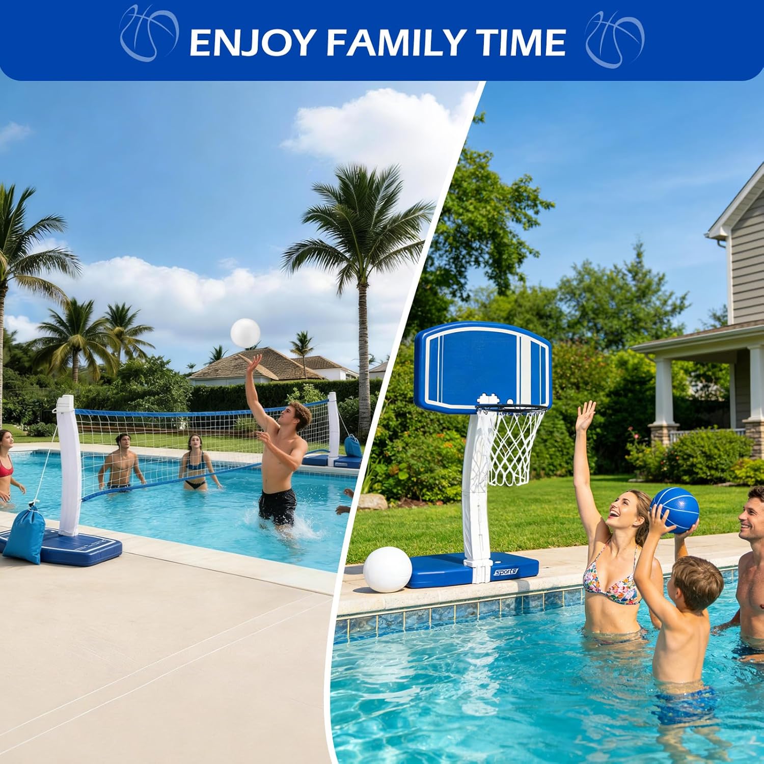 Above Ground Pool Basketball H - Outdoor Kid review and price