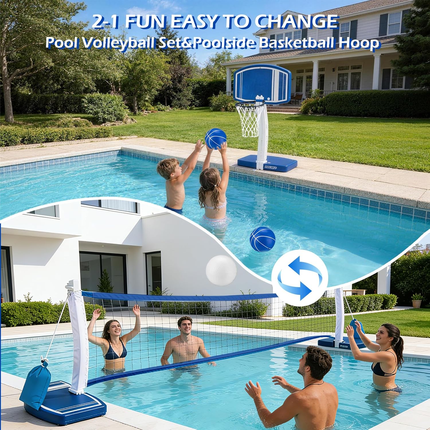 Above Ground Pool Basketball H - Outdoor Kid review and price