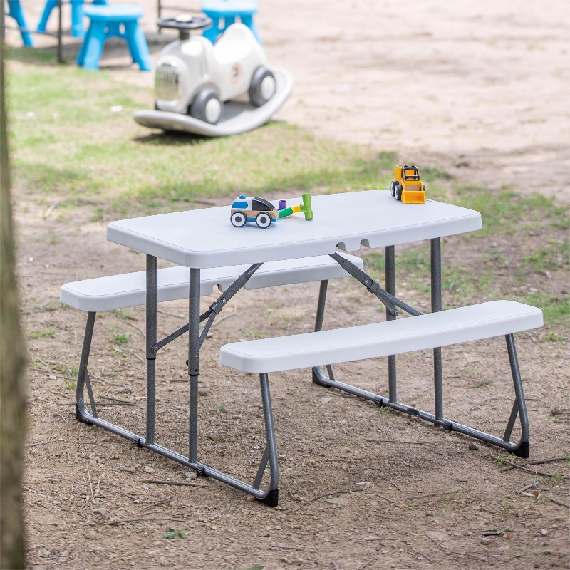 Kids Folding Picnic Table Outd - Kids Outdoor Dining Set review and price