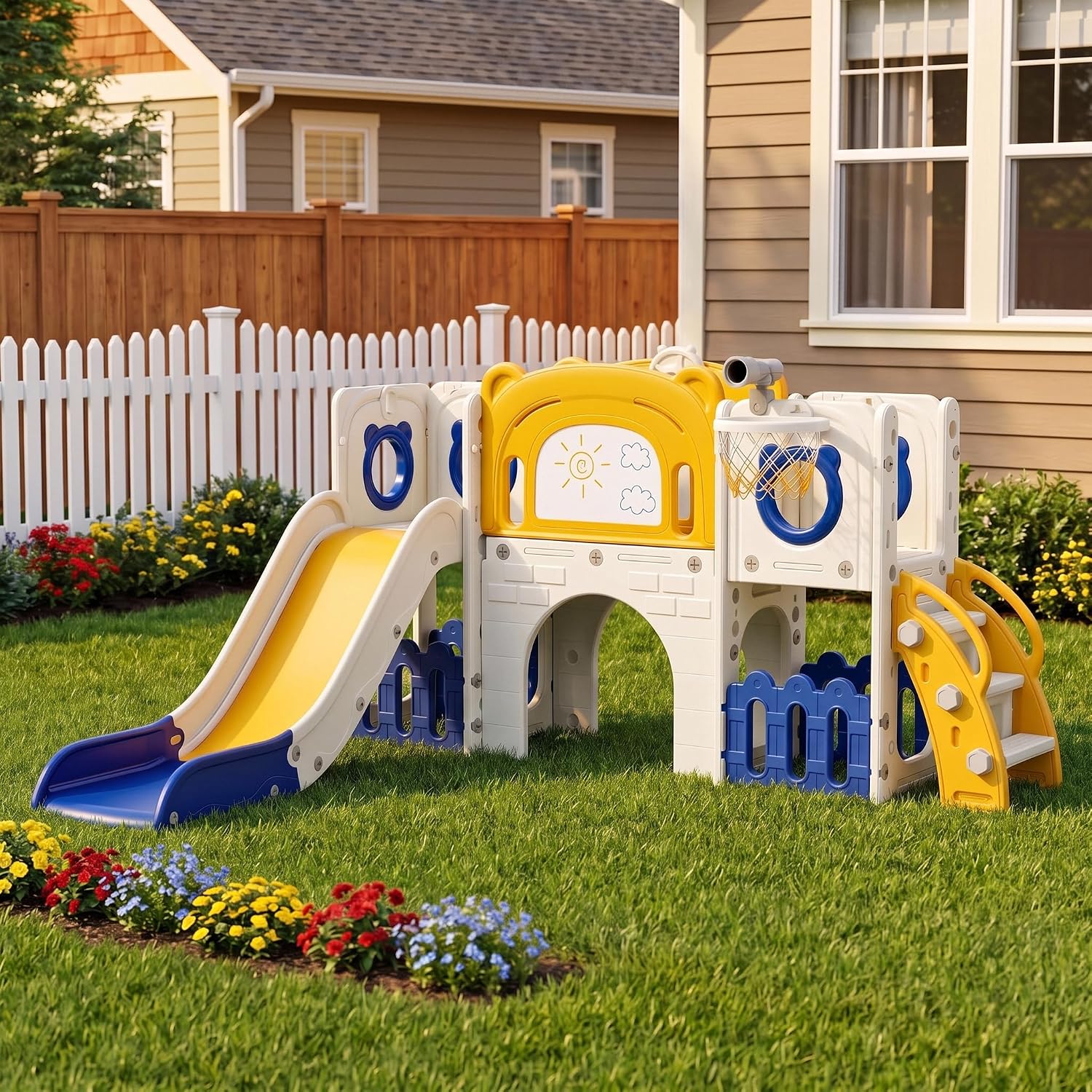 10-in-1 Toddler Slide Set, Kid - Kids Outdoor Toys B&Q review and price
