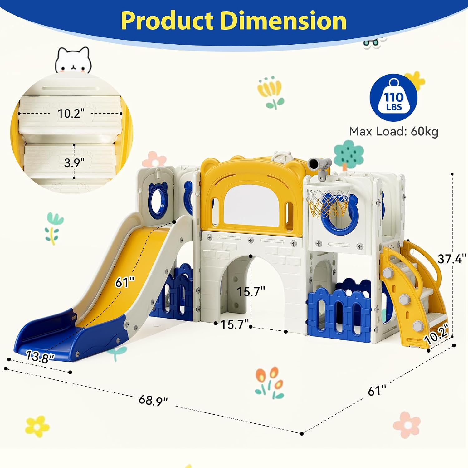 10-in-1 Toddler Slide Set, Kid - Kids Outdoor Toys B&Q review and price