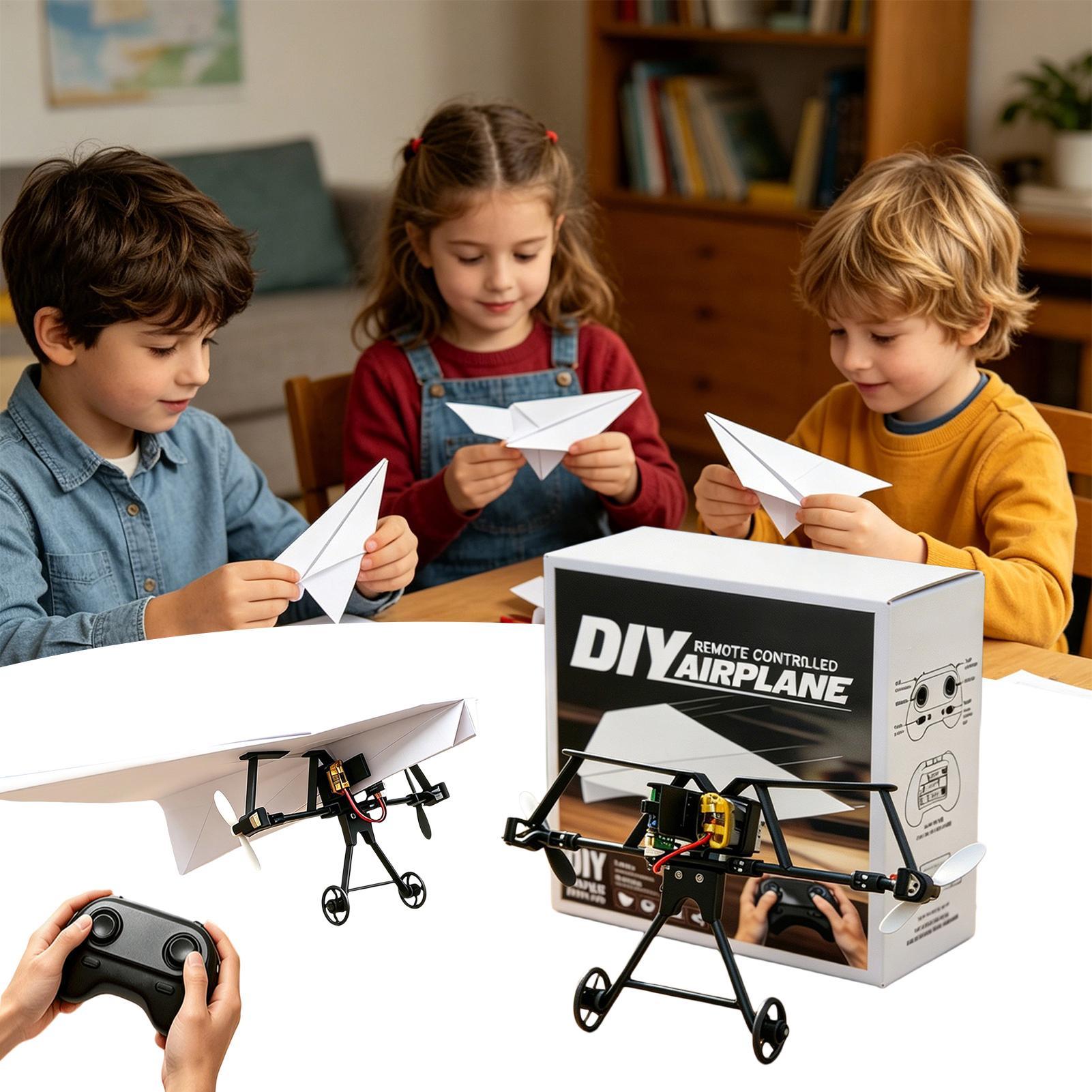 DIY RC Paper Airplane Kit Plan - Kids Outdoor Fun review and price