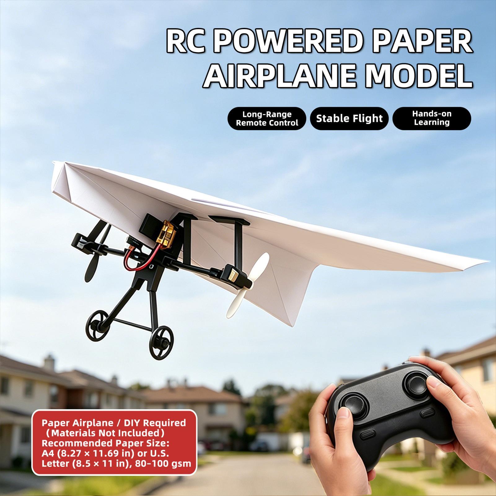 DIY RC Paper Airplane Kit Plan - Kids Outdoor Fun review and price