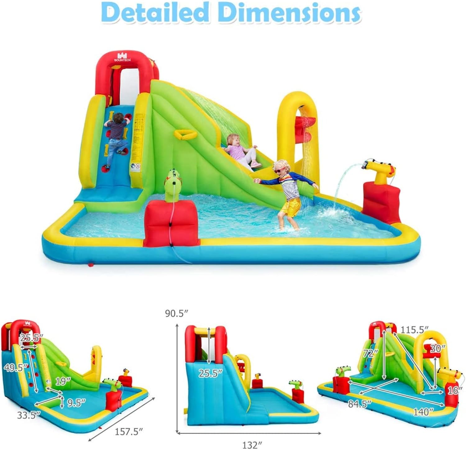 Mega Inflatable Water Park Bou - Kids Outdoor Fun review and price