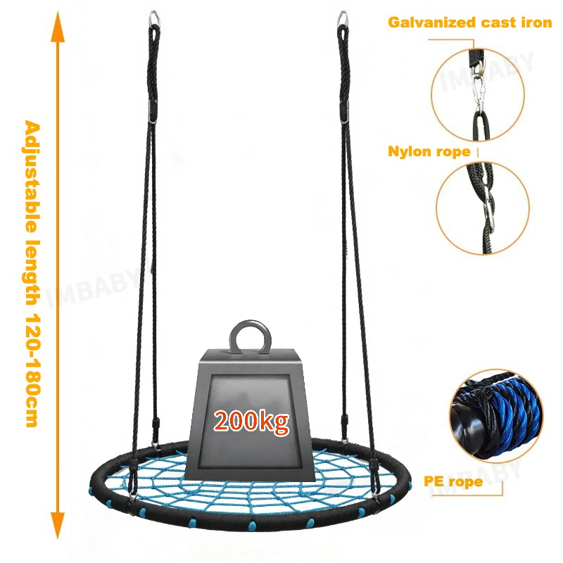IMBABY Kids Round Net Nest Swi - Kids Outdoor Nest Swing review and price