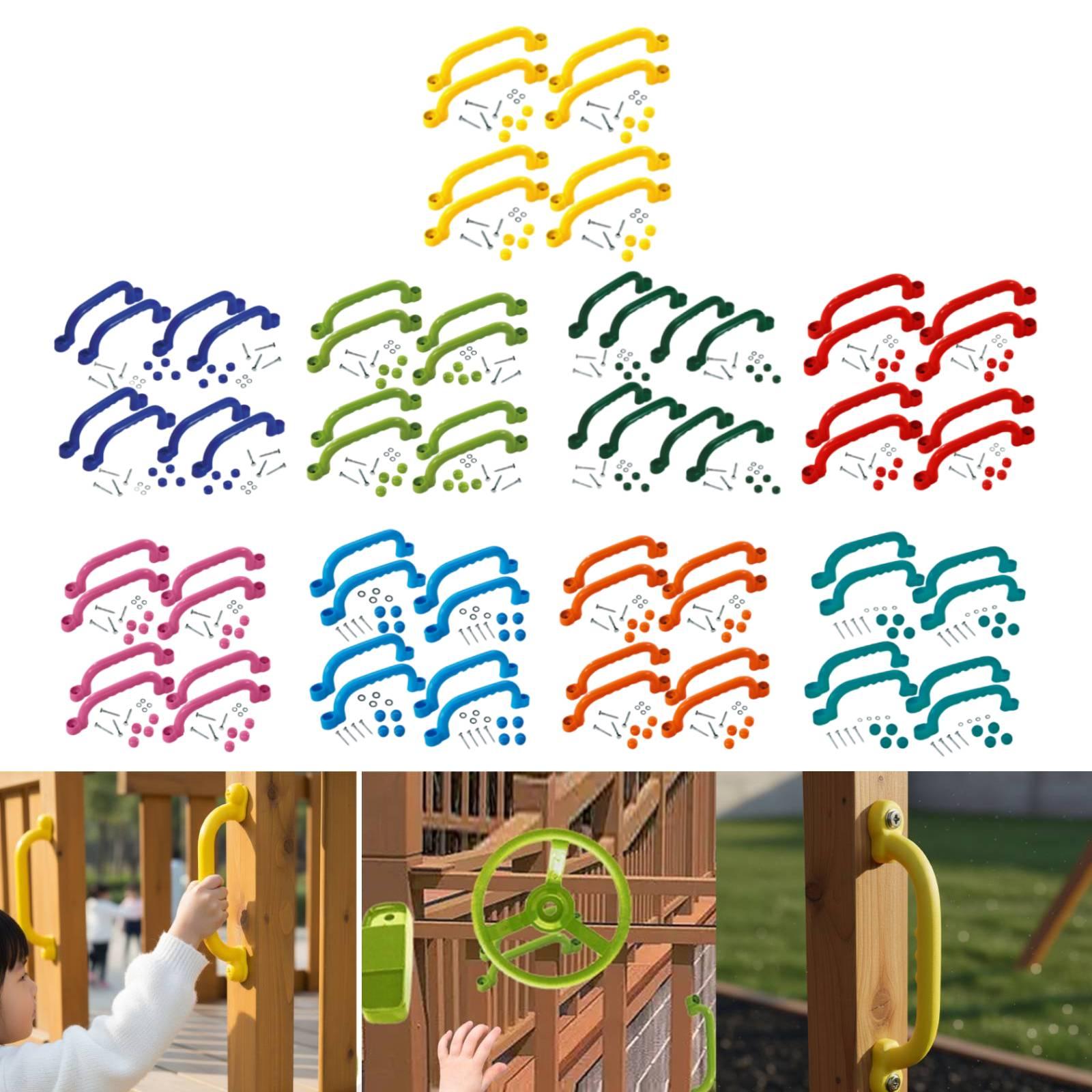 8 Pieces Climbing Handles Outd - Kids Outdoor Climbing Frame review and price