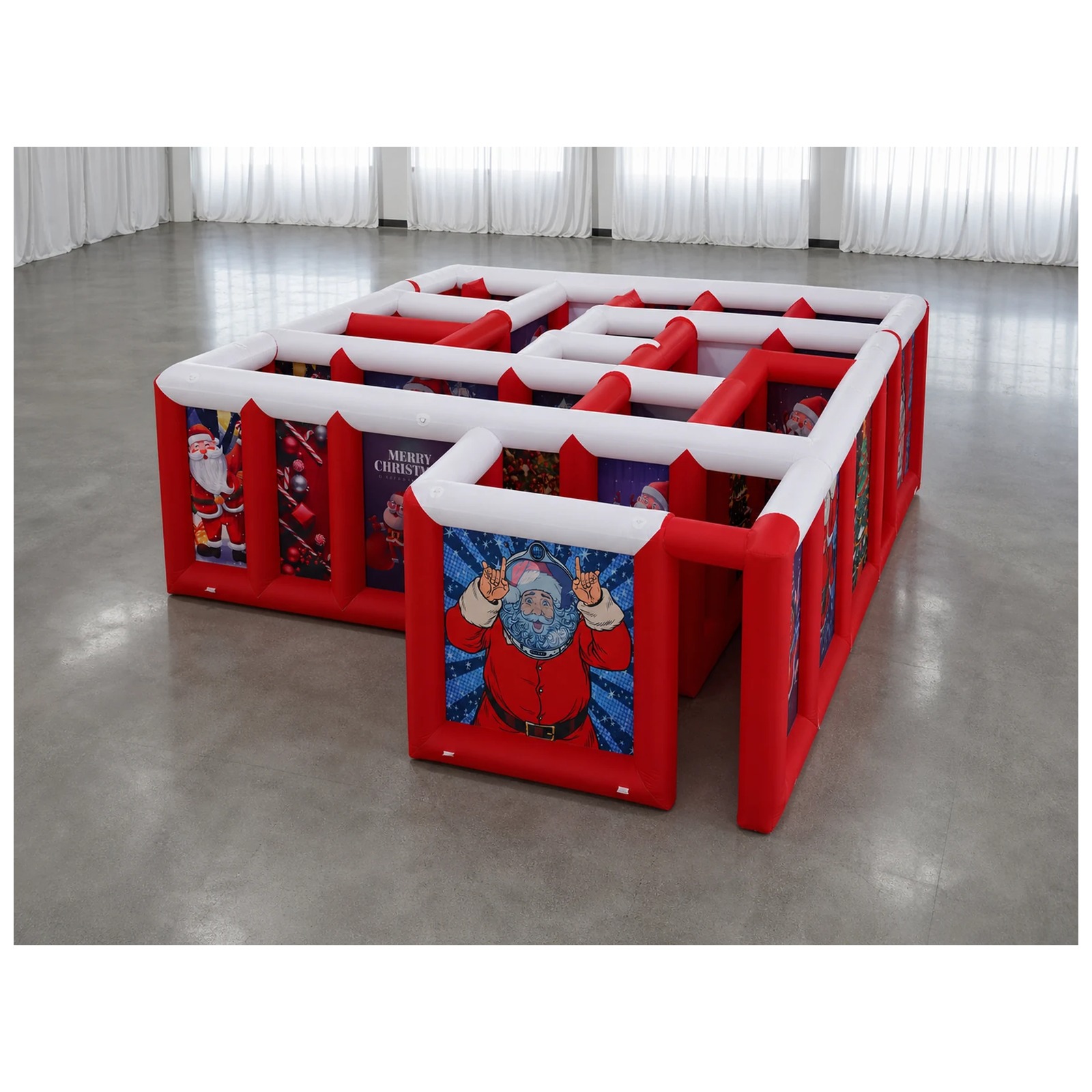 Large Red White Flat Roof Infl - Kids Outdoor Fun review and price