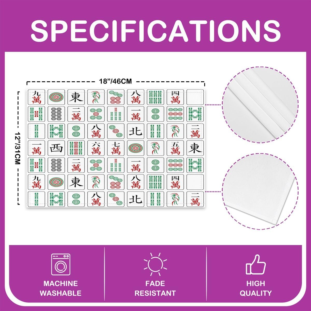 Chinese Game Placemats Set of  - Kids Outdoor Dining Set review and price
