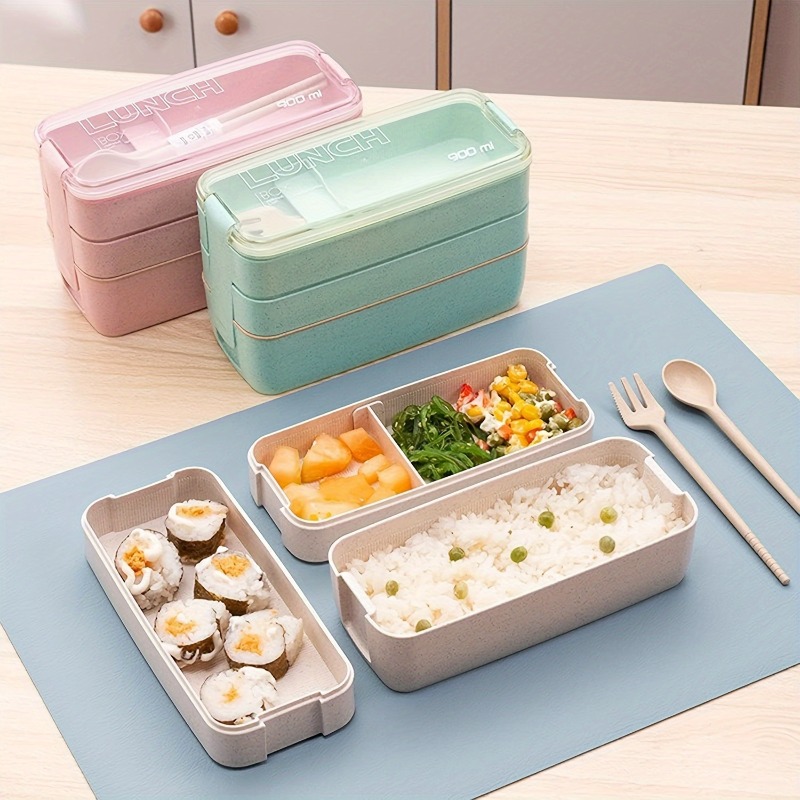 Portable Bento Box, 3-layers L - Kids Outdoor Dining Set review and price
