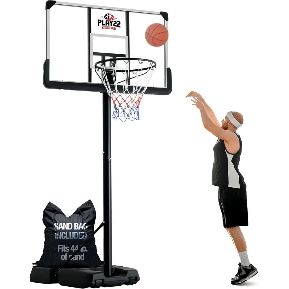Adjustable 44 Shatterproof Bas - Kids Outdoor Basketball Hoop review and price