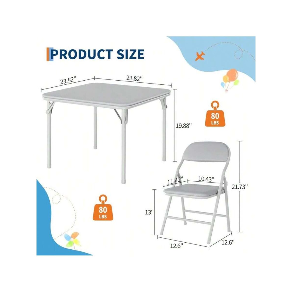 Folding Table and Chairs Set f - Kids Outdoor Dining Set review and price